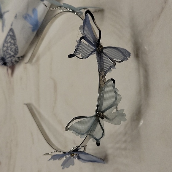 Butterfly hair tie and Headband Set - Picture 2 of 15